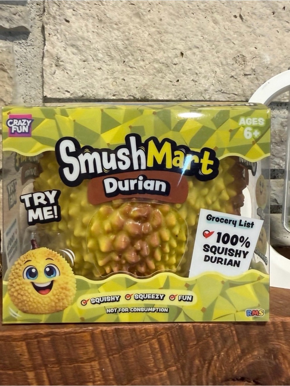 Smush Mart Durian Squishy Toy - Yellow